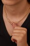 Heliophilia Silver Collar de Metal Dorado